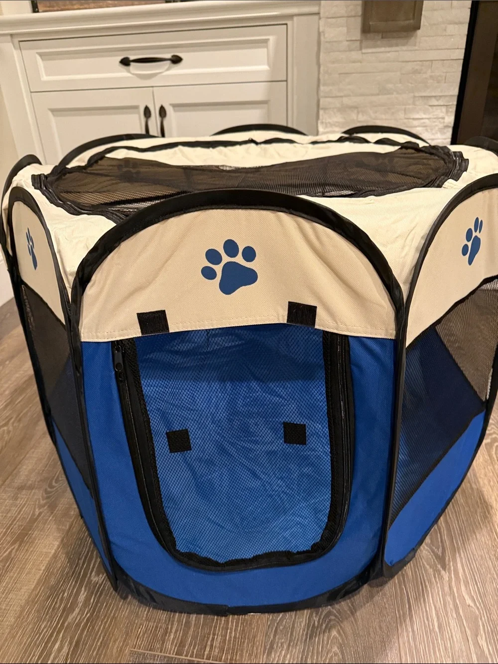 Portable Pet Playpen With Carrying Case